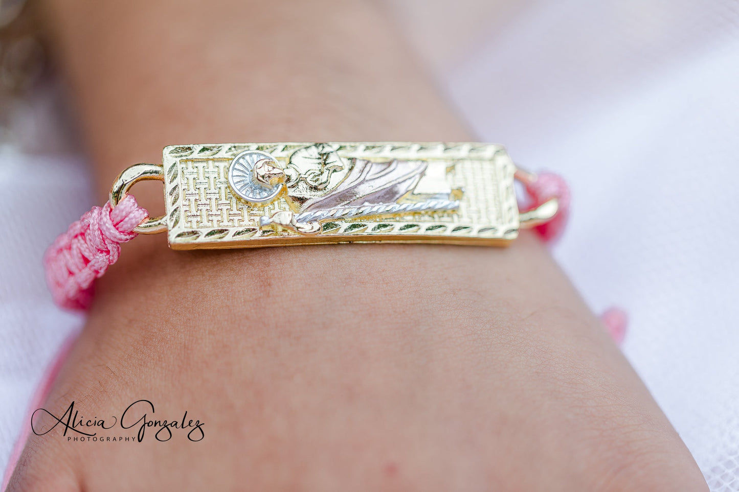 Mexican Bracelets | Handmade Woven Pulsera - 14K Gold Plated San Judas