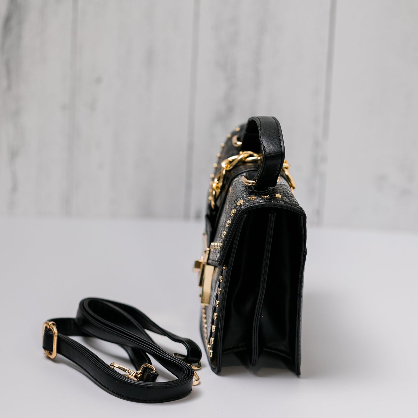 Small Purse | Vegan Snakeskin Leather Crossbody Bag