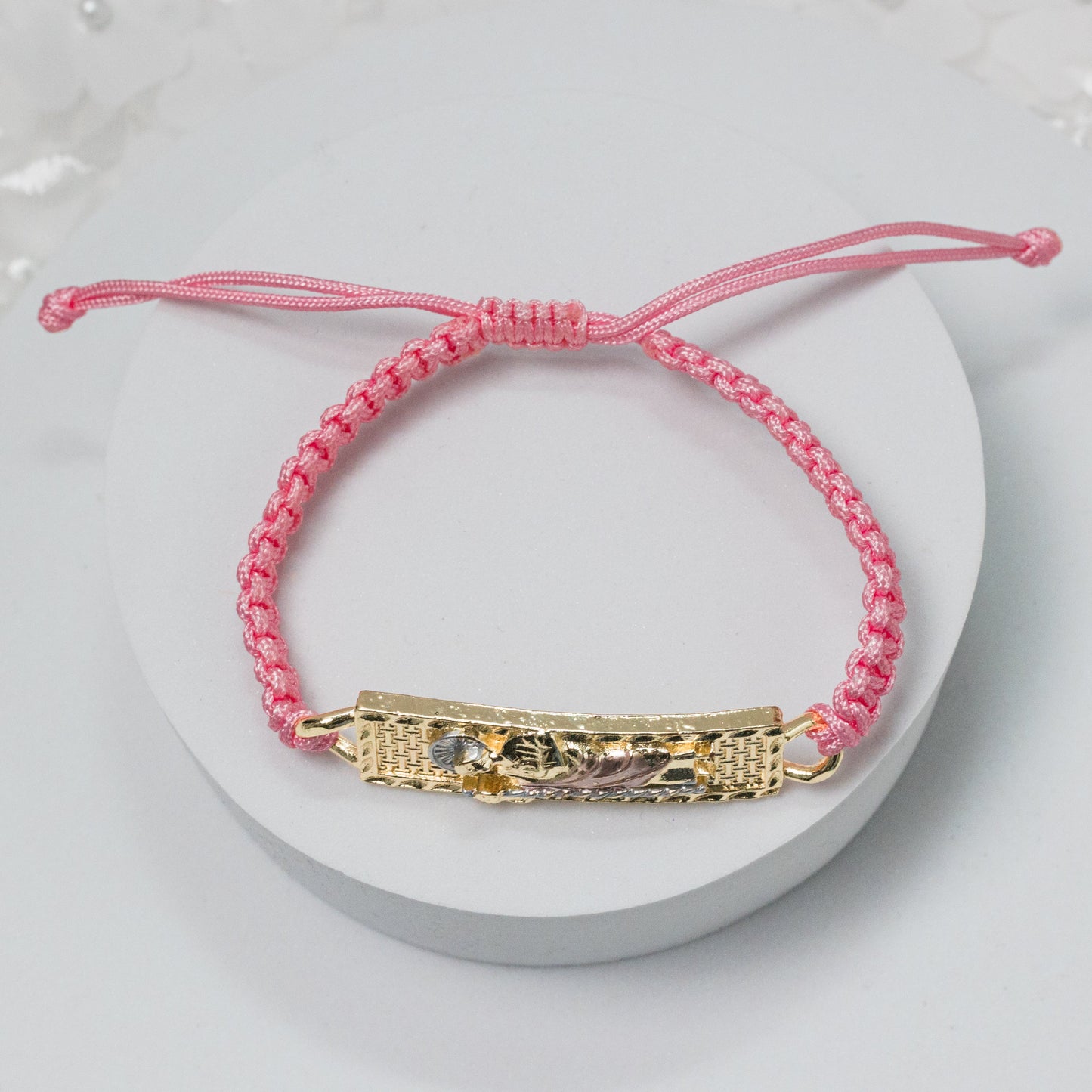 Mexican Bracelets | Handmade Woven Pulsera - 14K Gold Plated San Judas