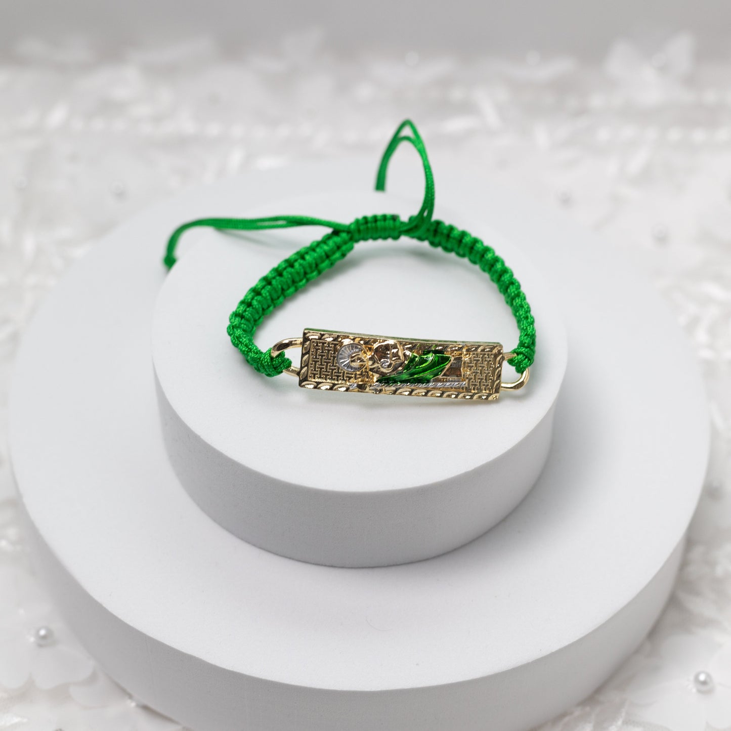 Mexican Bracelets | Handmade Woven Pulsera - 14K Gold Plated San Judas