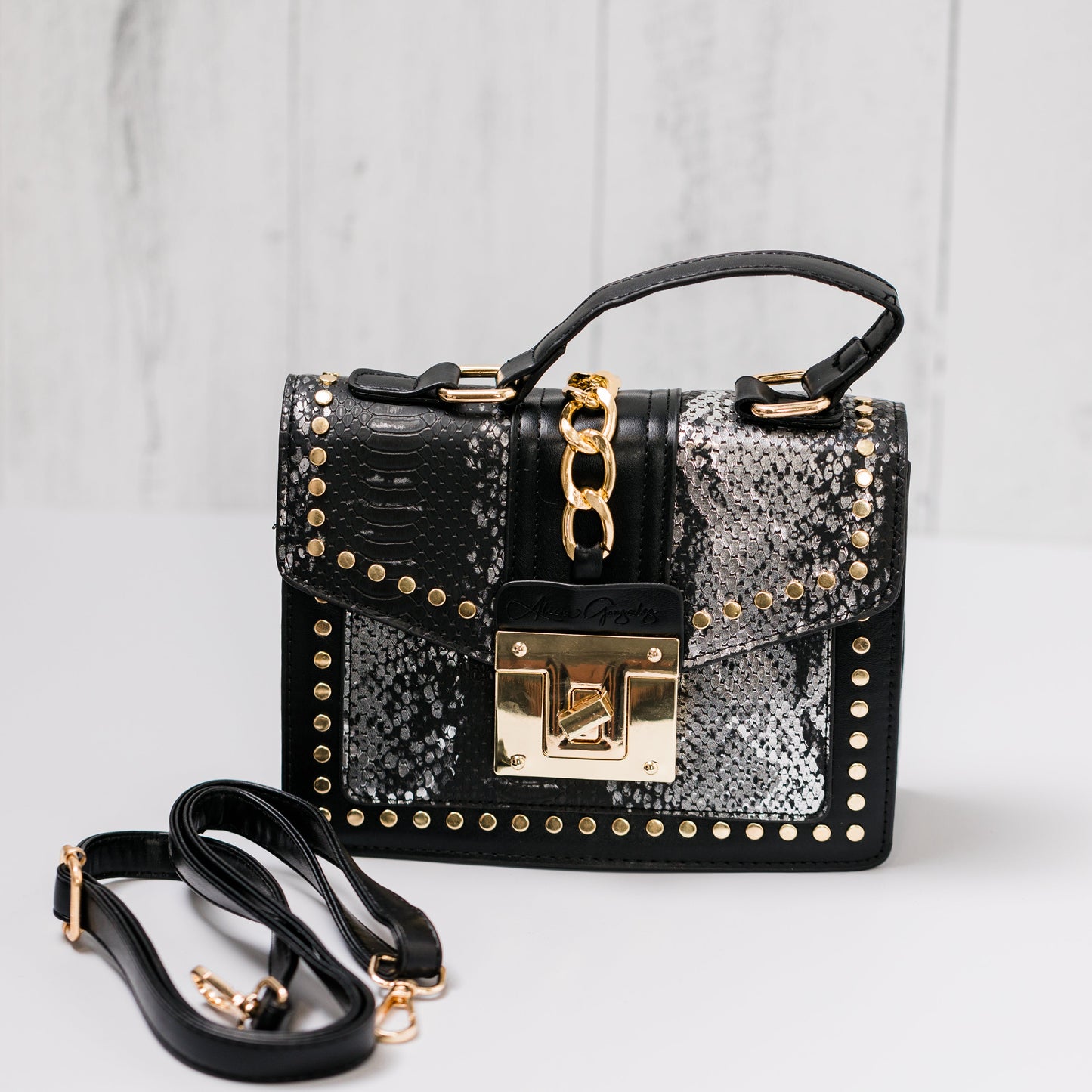 Small Purse | Vegan Snakeskin Leather Crossbody Bag