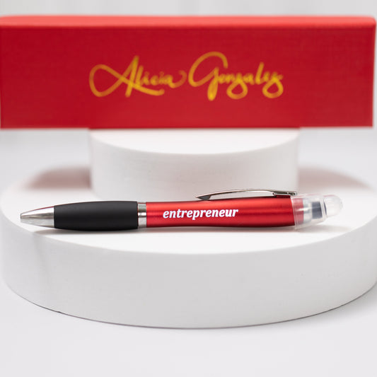 Light Up Pen with ENTREPRENEUR Logo