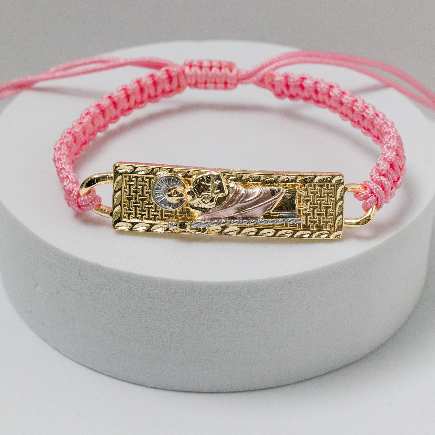 Mexican Bracelets | Handmade Woven Pulsera - 14K Gold Plated San Judas