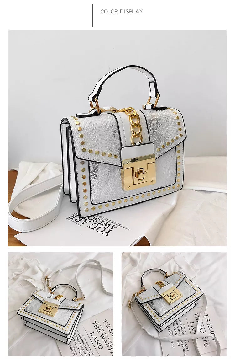 Small Purse | Vegan Snakeskin Leather Crossbody Bag